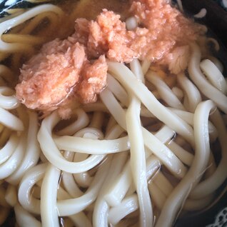 鮭明太うどん